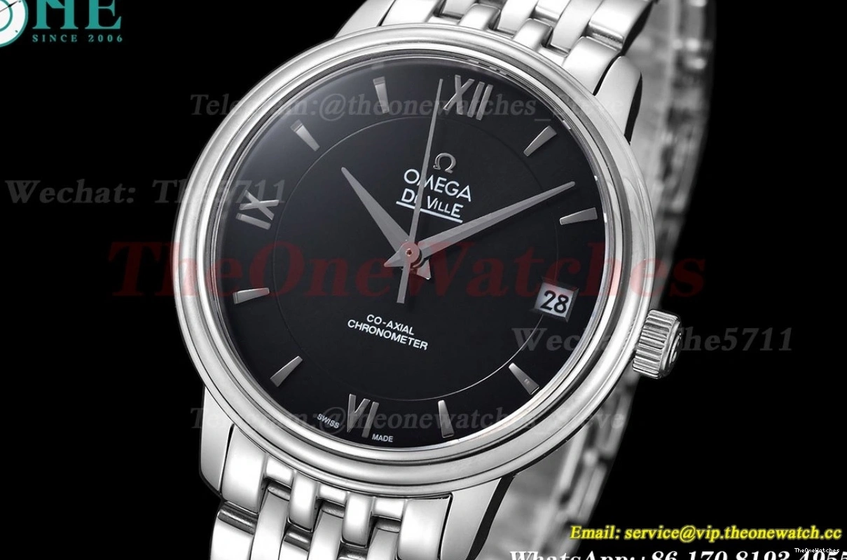 Prestige Ladies Black GDF SS SS 32.7mm Dial MY8215 Ville De 0215